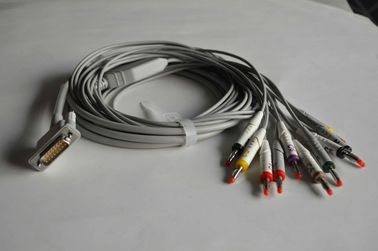 China. HP de una pieza de 10 cables de ECG de plomo con cables de plomo,3.5m proveedor